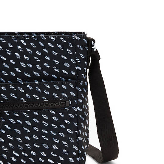 Kipling New Angie Printed Crossbody Veske Svarte | NO 2014SG